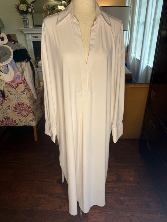 ONA Dresses & Skirts - ONA "Tropez II" white oversized shirt dress sz M / L